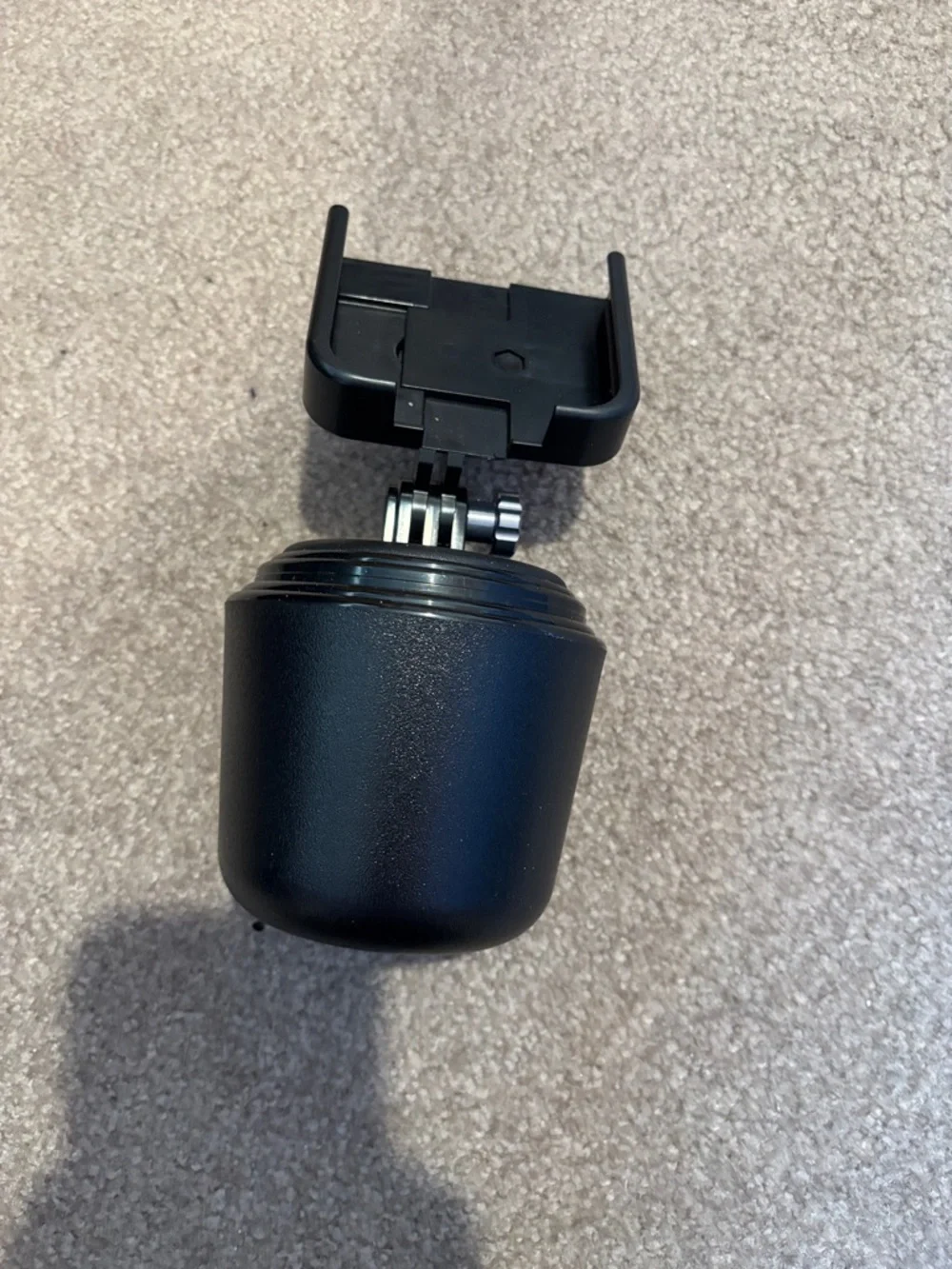 WeatherTech Universal Black Cup Holder Phone Mount with Adjustable Cradle